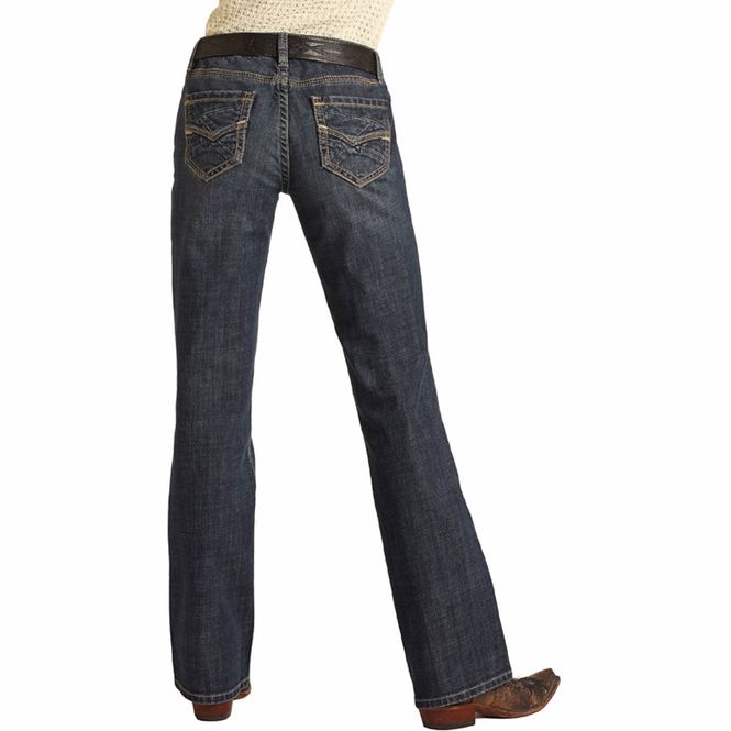 Hovedbilde Mid Rise Dark Vintage Bootcut Jeans