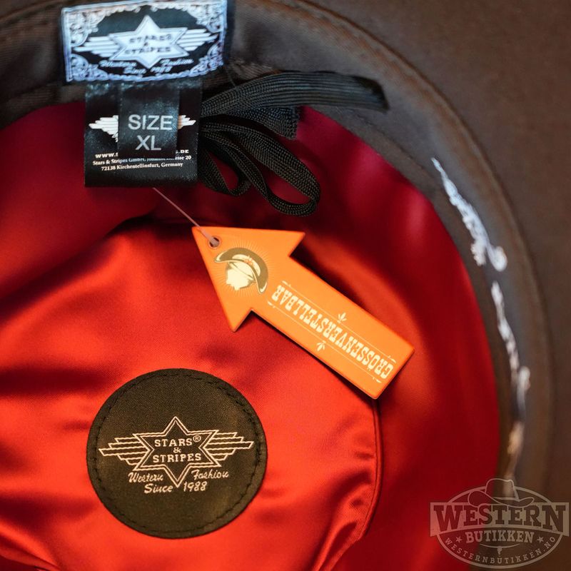 Walker Western Brun Cowboyhatt