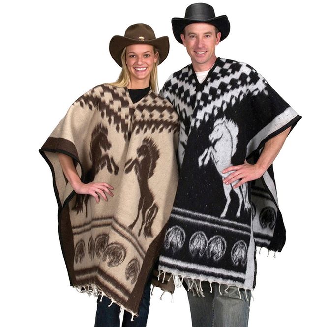 Hovedbilde Poncho med Hestemotiv