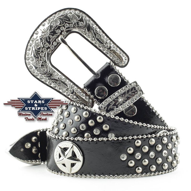 Stars & Stripes Stone 2 Black Belte