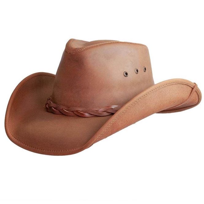 Hovedbilde Hollywood Copper Cowboyhatt I Skinn