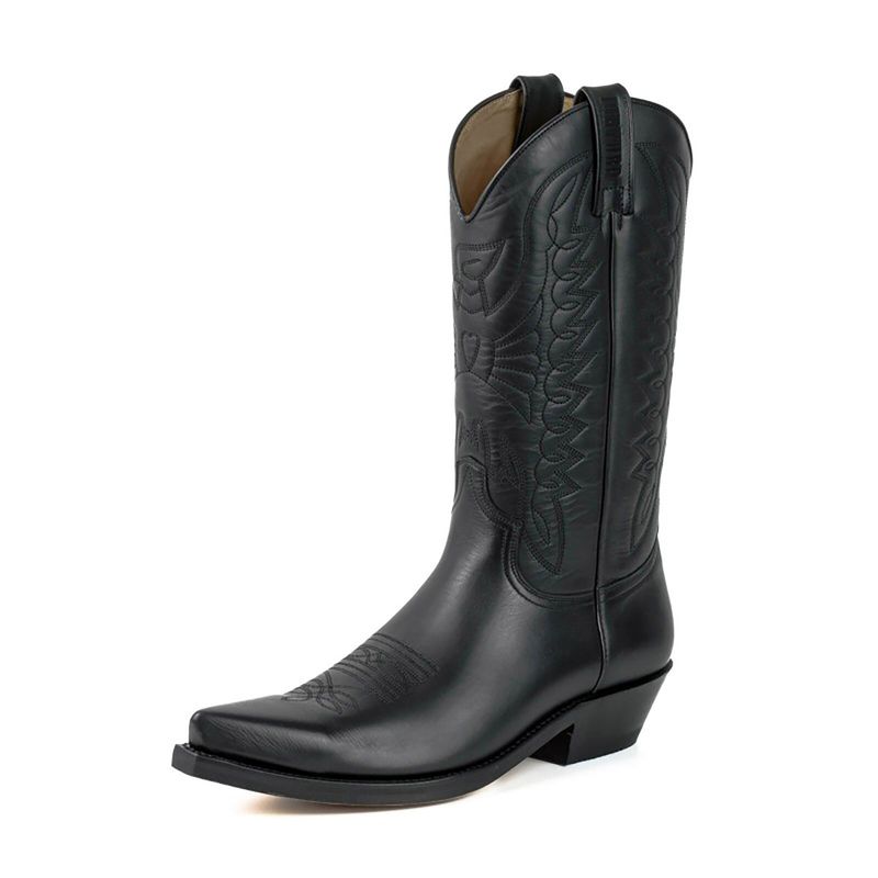 Mayura 1920 Matt svarte cowboy boots