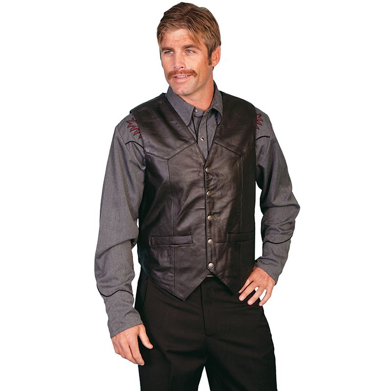Sort Skinnvest