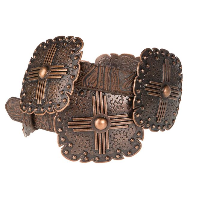 Bilde av Angel Ranch Copper Conchos Lærbelte