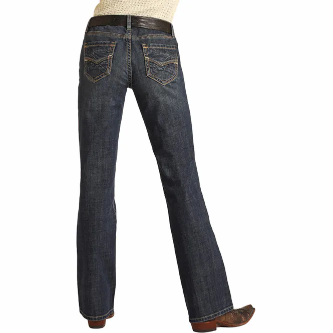 Hovedbilde Mid Rise Dark Vintage Bootcut Jeans