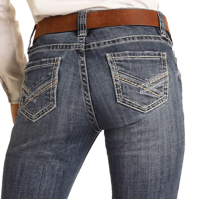 Hovedbilde Mid Rise Riding Bootcut Extra Stretch Jeans