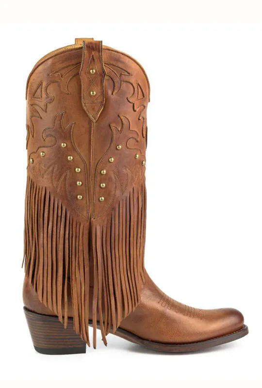 Mayura Fado Cuero Boots med Frynser
