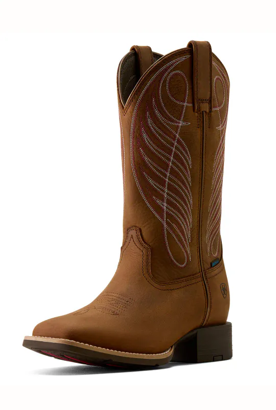 Round Up Waterproof Dameboots Reliable Brown