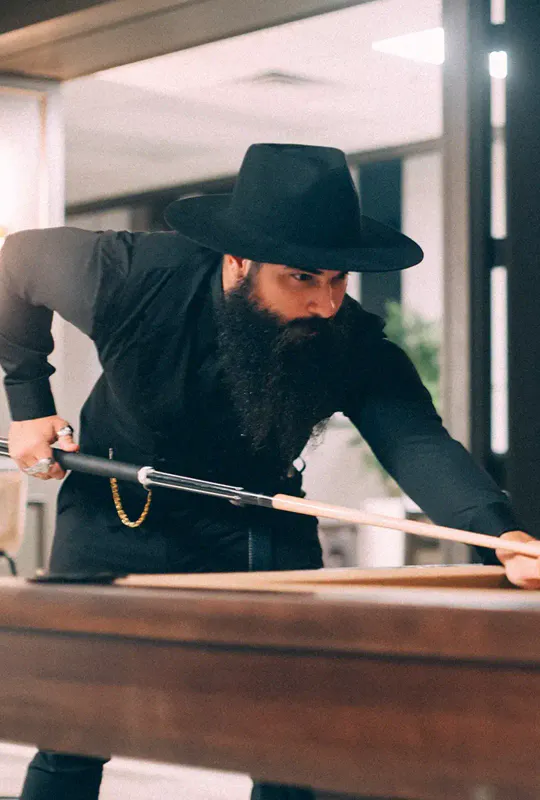 Rancher Fedora Hatt - Svart