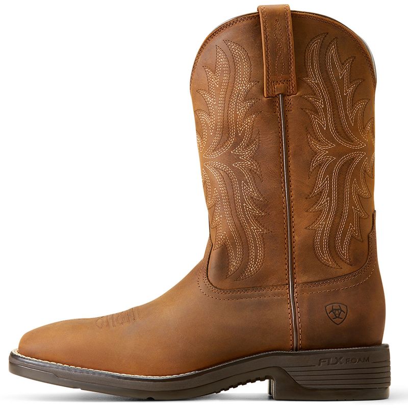 Ariat Ridgeback Western Boots - Oily Distressed Tan